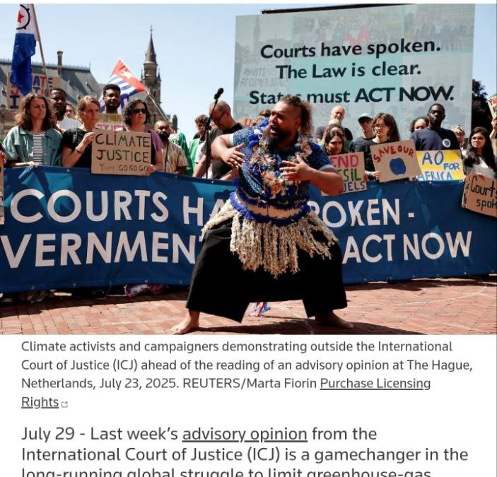 Clima ca armă juridică de sufocare a suveranităţii: Avizul CIJ și capcana „dreptului la mediu”